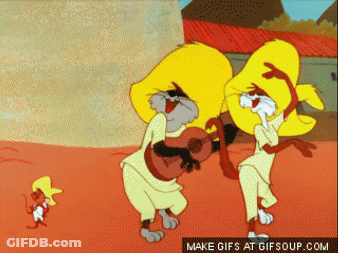 Speedy Gonzales Escaping Death GIF