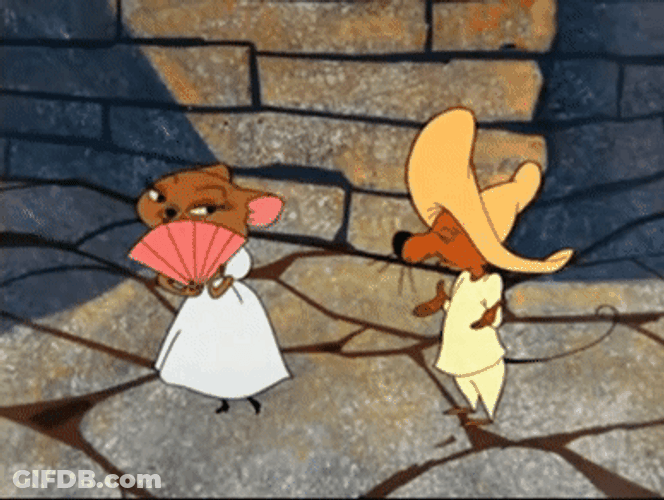 Speedy Gonzales In Love With A Mouse GIF