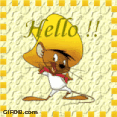 Speedy Gonzales In Yellow Background GIF