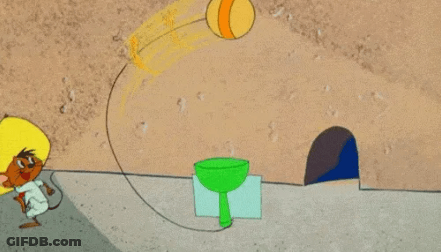Speedy Gonzales Playing Alone GIF