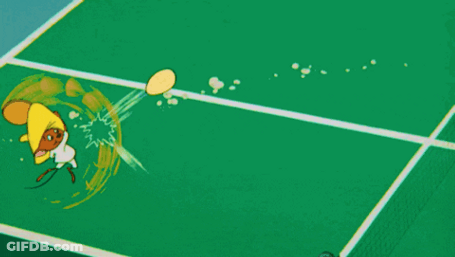 Speedy Gonzales Playing Ping Pong GIF