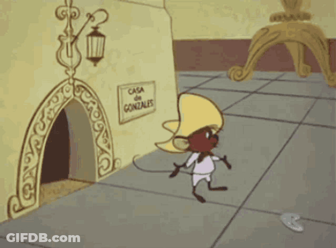 Speedy Gonzales Saving Slowpoke Rodriguez GIF