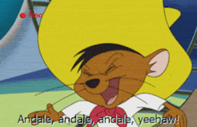 Speedy Gonzales Saying Andale GIF