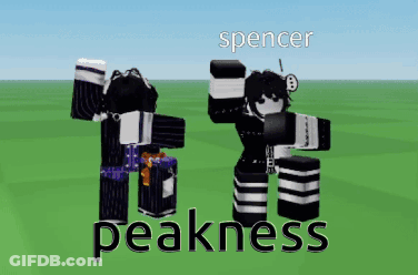 Spencer And Peakness Standing Together GIF