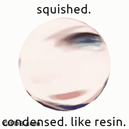 Sphere Squished Condensed Like Resin GIF
