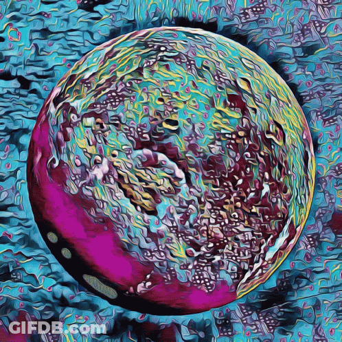Sphere With Blue Background GIF