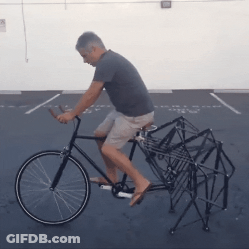 Spider Bike Riding GIF