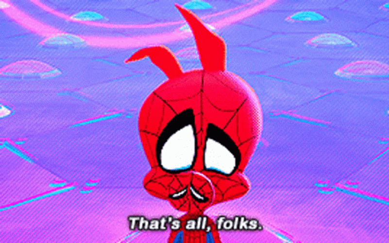 Spider-Ham That's All Folks GIF