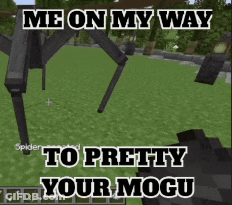 Spider In Video Game With Me On My Way To Pretty Your Mogu GIF