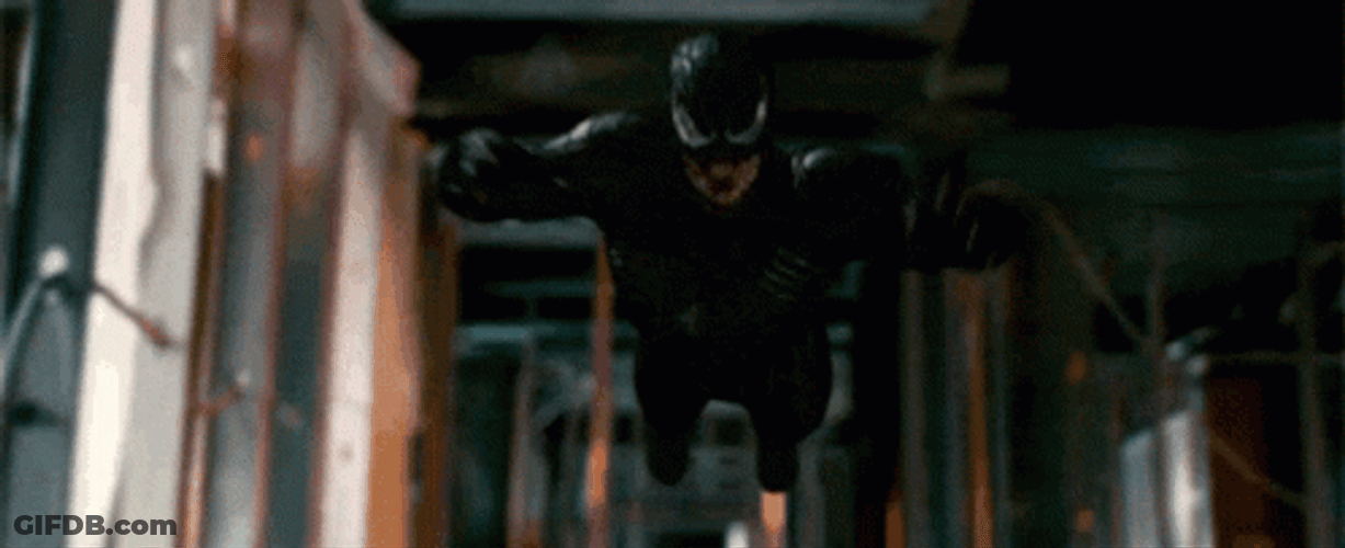 Spider Jumpscare Venom GIF