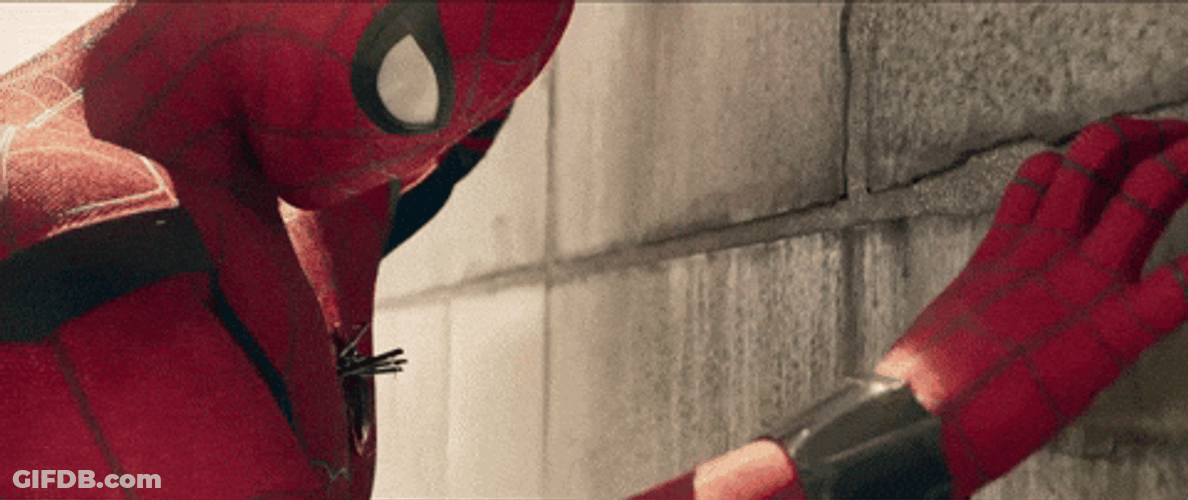 Spider Man 2099 Climbing On Wall GIF