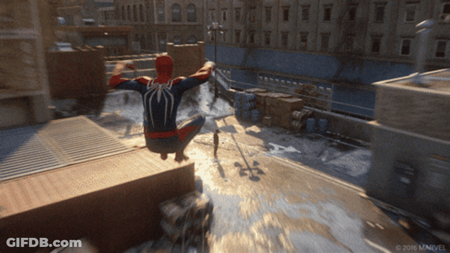 Spider Man 2099 Dashing Through Enemy GIF