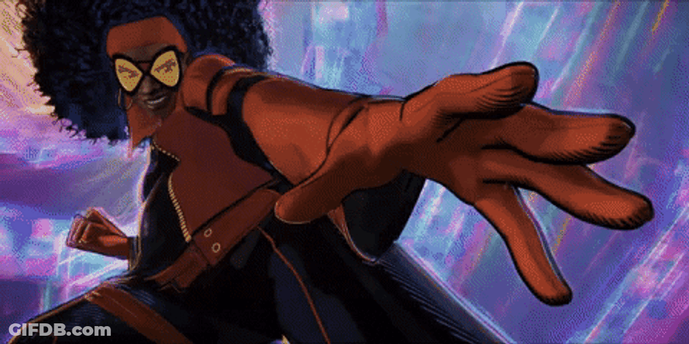 Spider Man 2099 Spider Woman On Motorcycle GIF