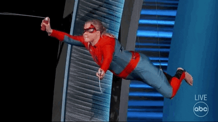 Spider Man Amy Schumer Spray GIF