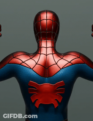 Spider Man Back With Red Spider GIF