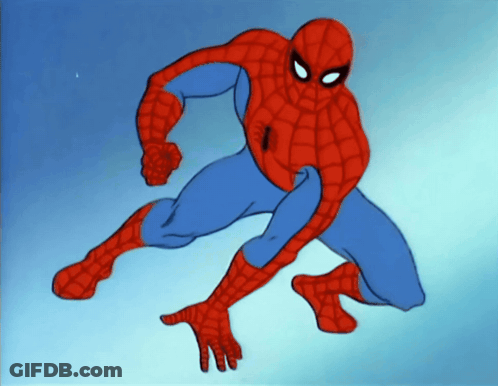 Spider-Man Cartoon Drawing GIF