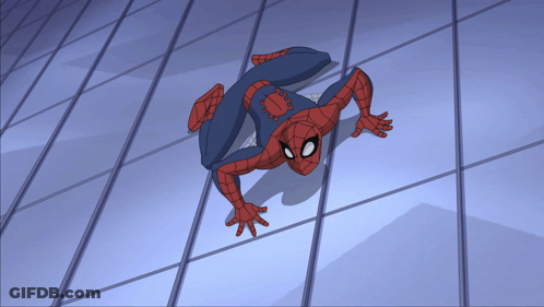 Spider Man Crawling On Floor GIF