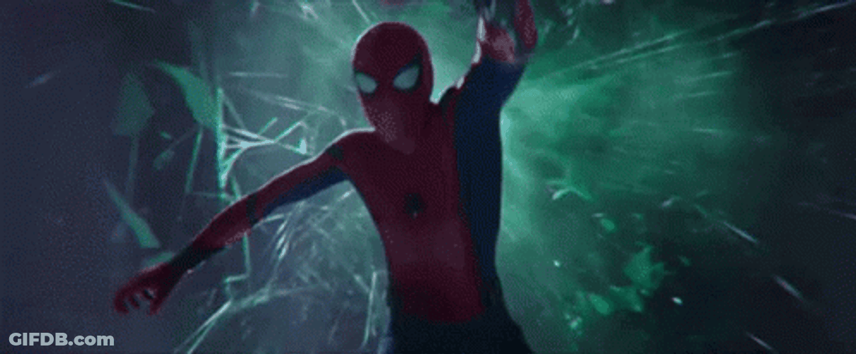 Spider Man Falling Into Vortex GIF