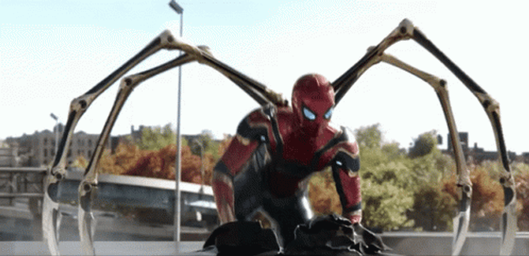 Spider Man Fighting With Opponent GIF
