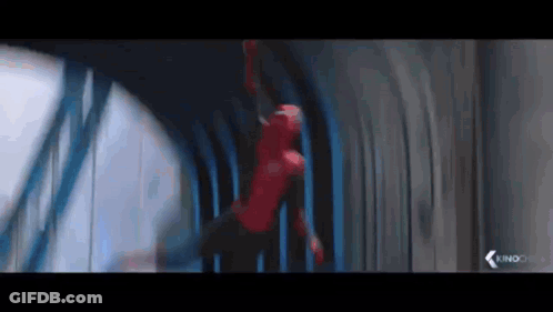 Spider-Man Flying Through Tunnel GIF