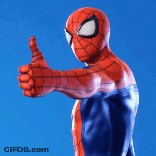 Spider-Man Giving Thumbs Up GIF