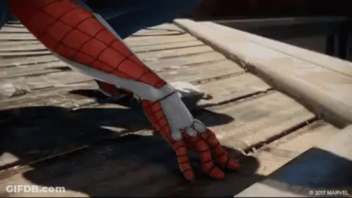 Spider-Man Hand Reaching Out GIF