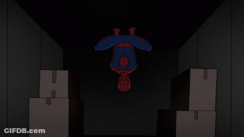 Spider-Man Holding Swords GIF