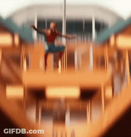 Spider Man I'm Here Landed GIF