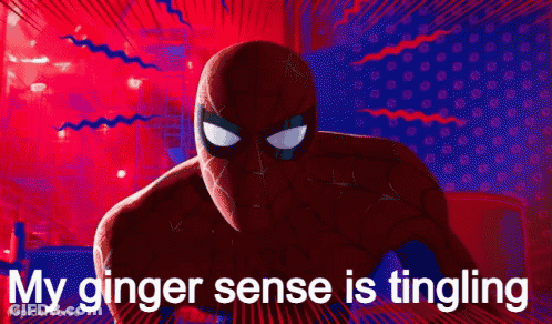 Spider Man My Ginger Sense Is Tingling GIF