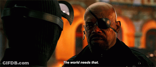 Spider Man Nick Fury GIF