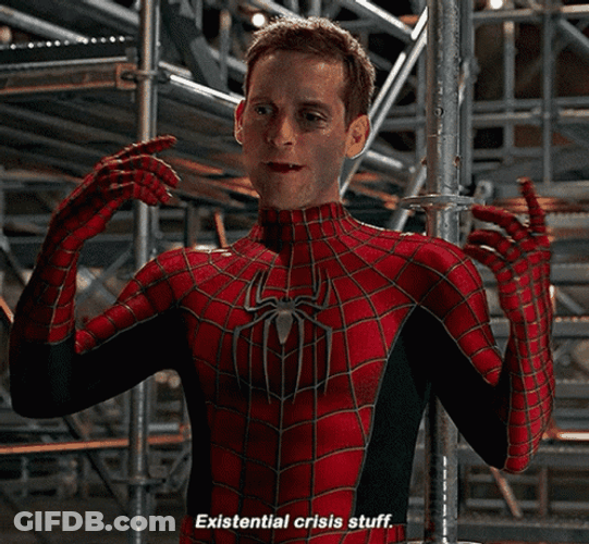 Spider Man No Way Home Existential Crisis Stuff GIF