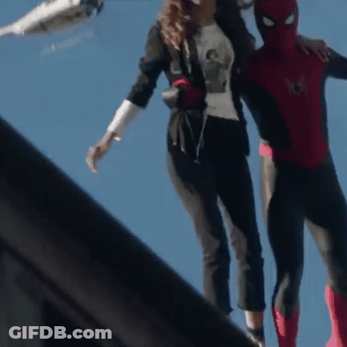 Spider Man No Way Home Jumping Off GIF