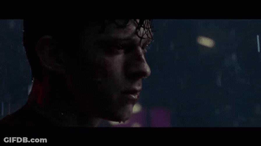 Spider Man No Way Home Rain Scene GIF