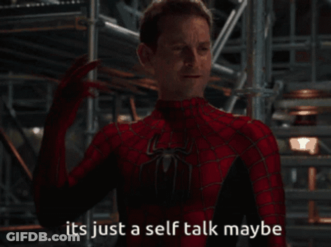 Spider Man No Way Home Self Talk Maybe GIF