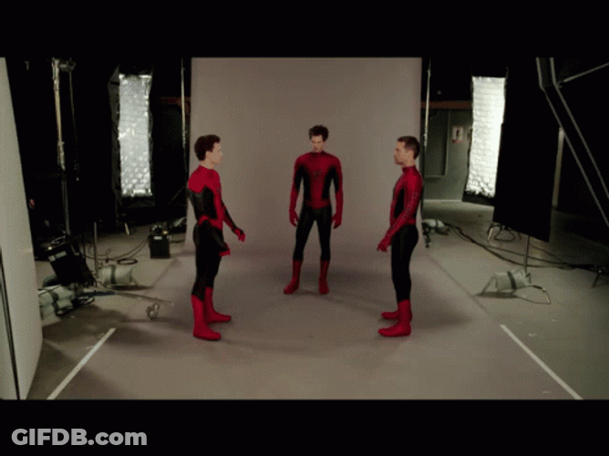 Spider Man No Way Home Three Spiderman GIF