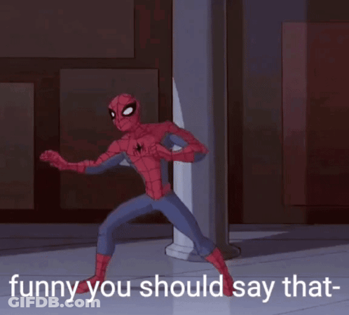 Spider-Man Punched In Face Funny You Should Say That GIF