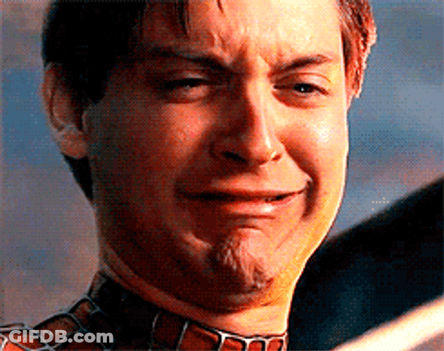 Spider Man Sad Crying Tobey Maguire GIF