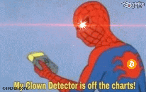 Spider-Man Saying Clown Detector Off Charts GIF
