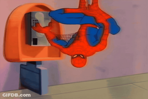 Spider-Man Standing By Pay Phone GIF