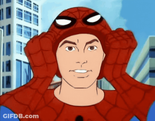 Spider-Man Wearing Hat GIF