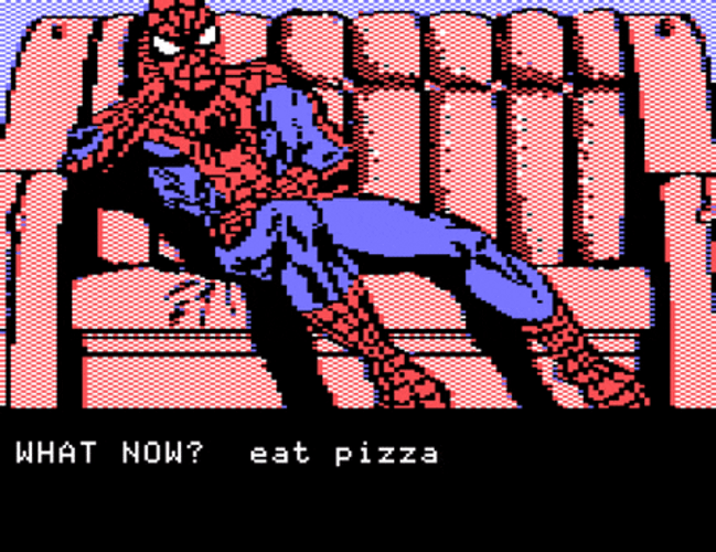 Spider Man What Now? Eat Pizza Option GIF