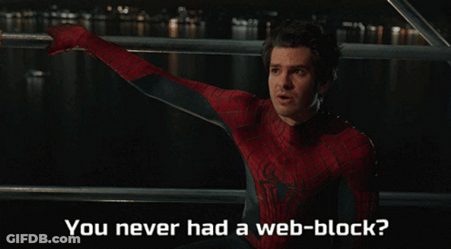 Spider Man You Never Had Web-Block GIF