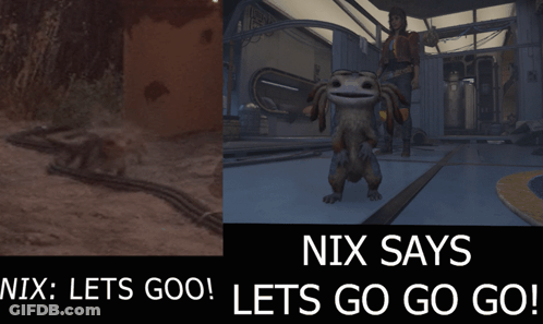 Spider Monster Nix Says Lets Go Go Go GIF
