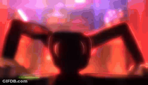 Spider On Red Background GIF