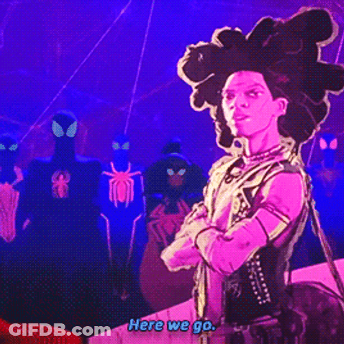 Spider Punk Arms Crossed GIF