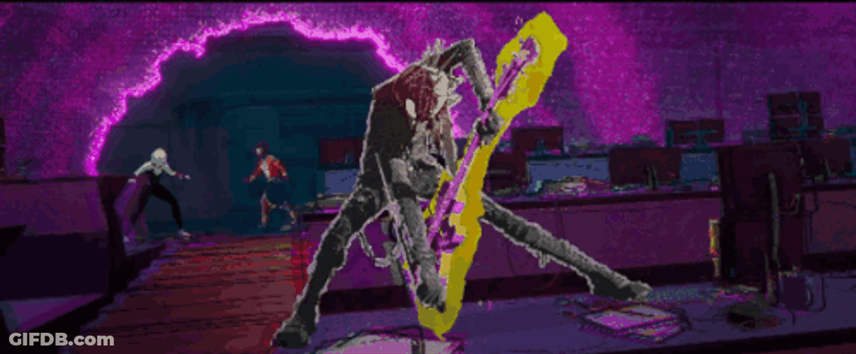 Spider Punk Electric Guitar GIF