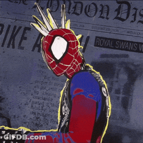 Spider Punk Face Covered GIF