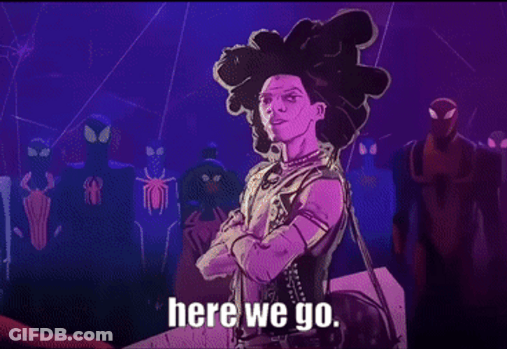 Spider Punk Here We Go GIF