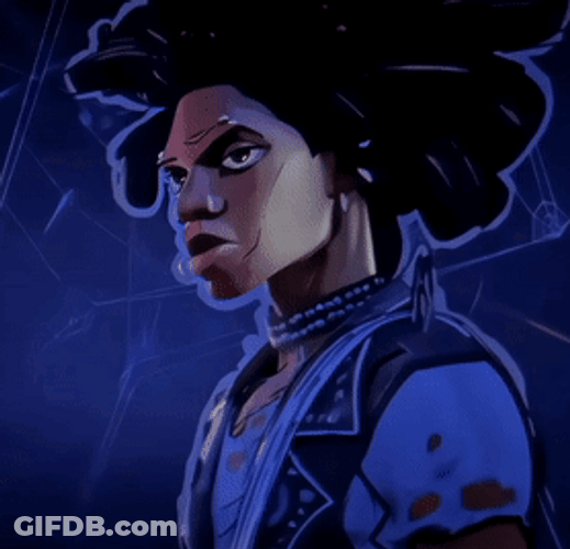 Spider Punk Mean Gaze GIF
