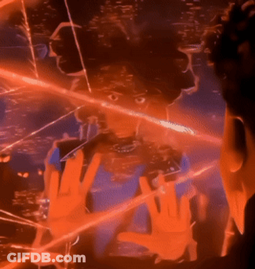 Spider Punk Outside Barrier GIF